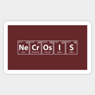 Necrosis (Ne-Cr-Os-I-S) Periodic Elements Spelling Sticker